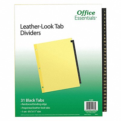 Binder Divider Preprinted Tabs Brown MPN:7278211485