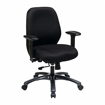 Desk Chair Fabric Black 19-23 Seat Ht MPN:54666-231