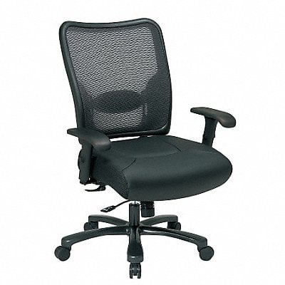 Desk Chair Leather Black 20 to 23 MPN:75-47A773