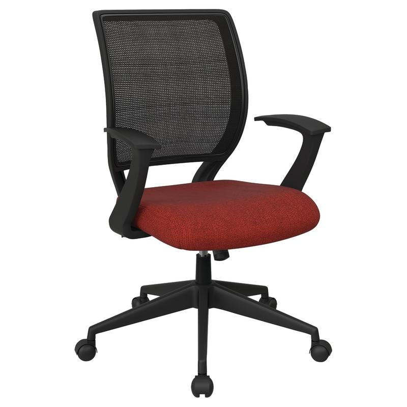 Office Star Work Smart Mesh Task Chair, Cherry/Black MPN:EM51022N-K013