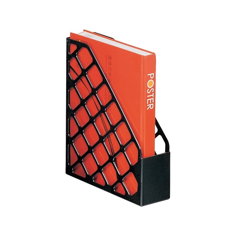 Office Depot Brand 30% Recycled Mesh Plastic Magazine File, Standard, Black (Min Order Qty 15) MPN:10411