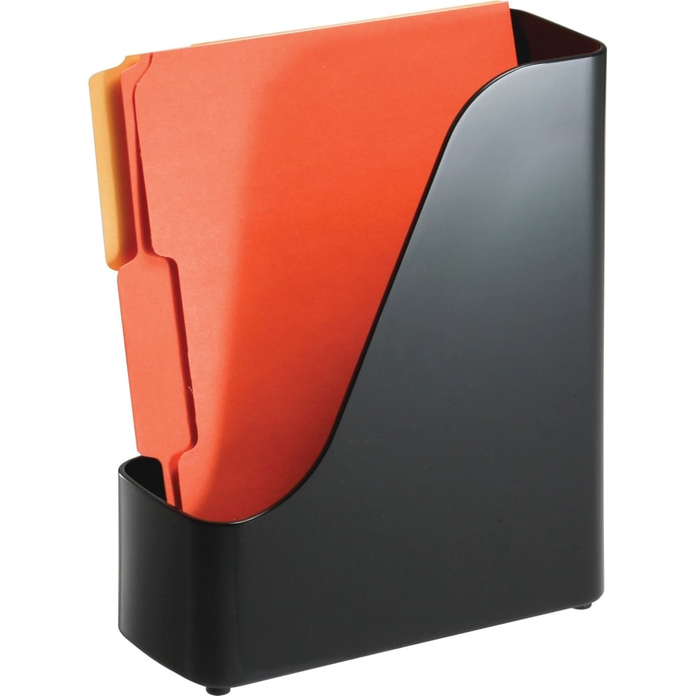 Officemate Open Top Magazine File - Black - Plastic - 1 Each (Min Order Qty 4) MPN:22352