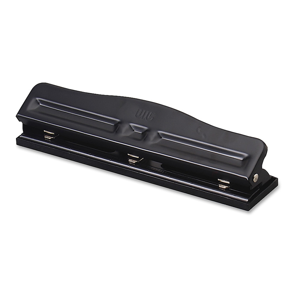 OIC Adjustable 3-Hole Punch, Black (Min Order Qty 7) MPN:90085