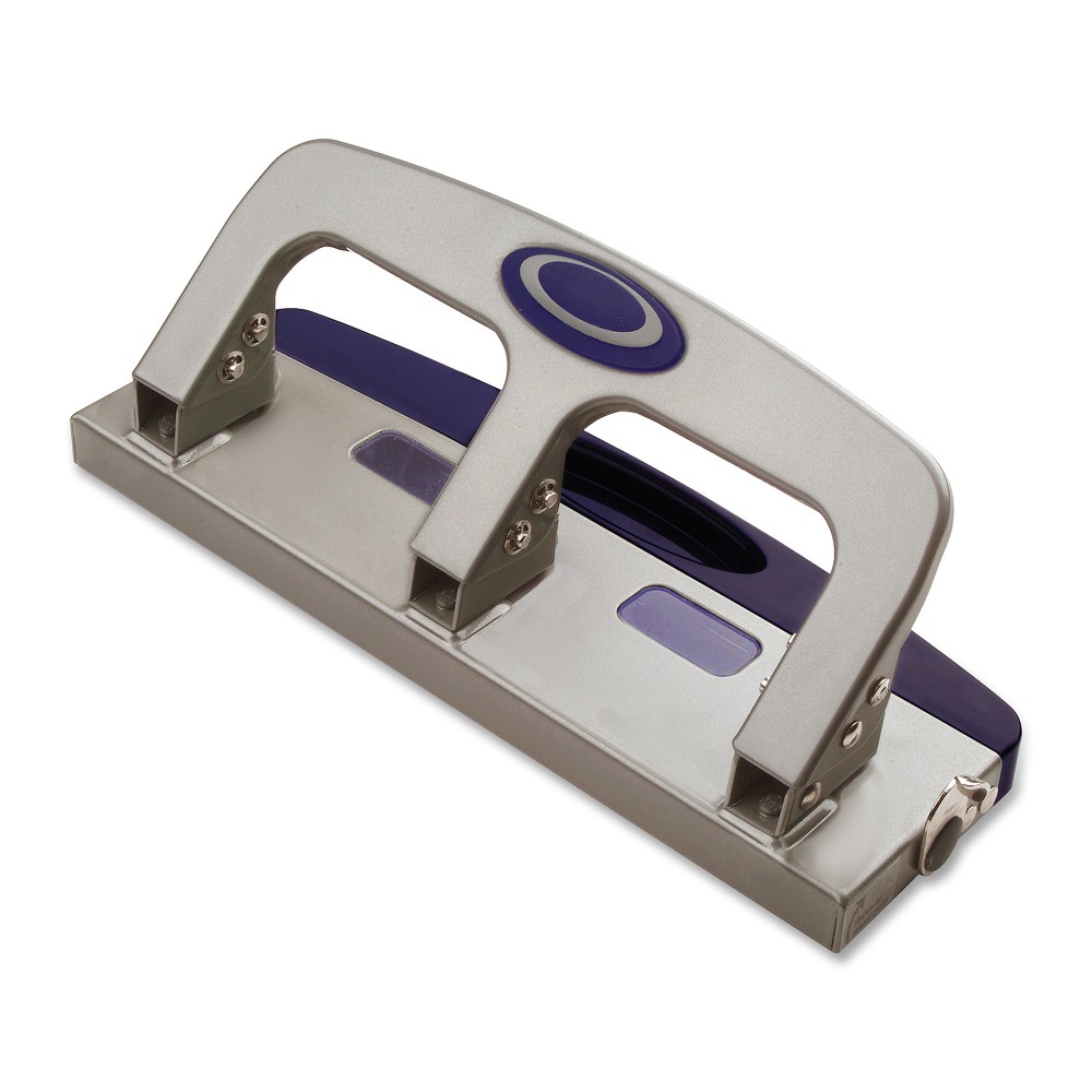 OIC Deluxe Standard 3-Hole Punch With Drawer, Silver (Min Order Qty 2) MPN:90102