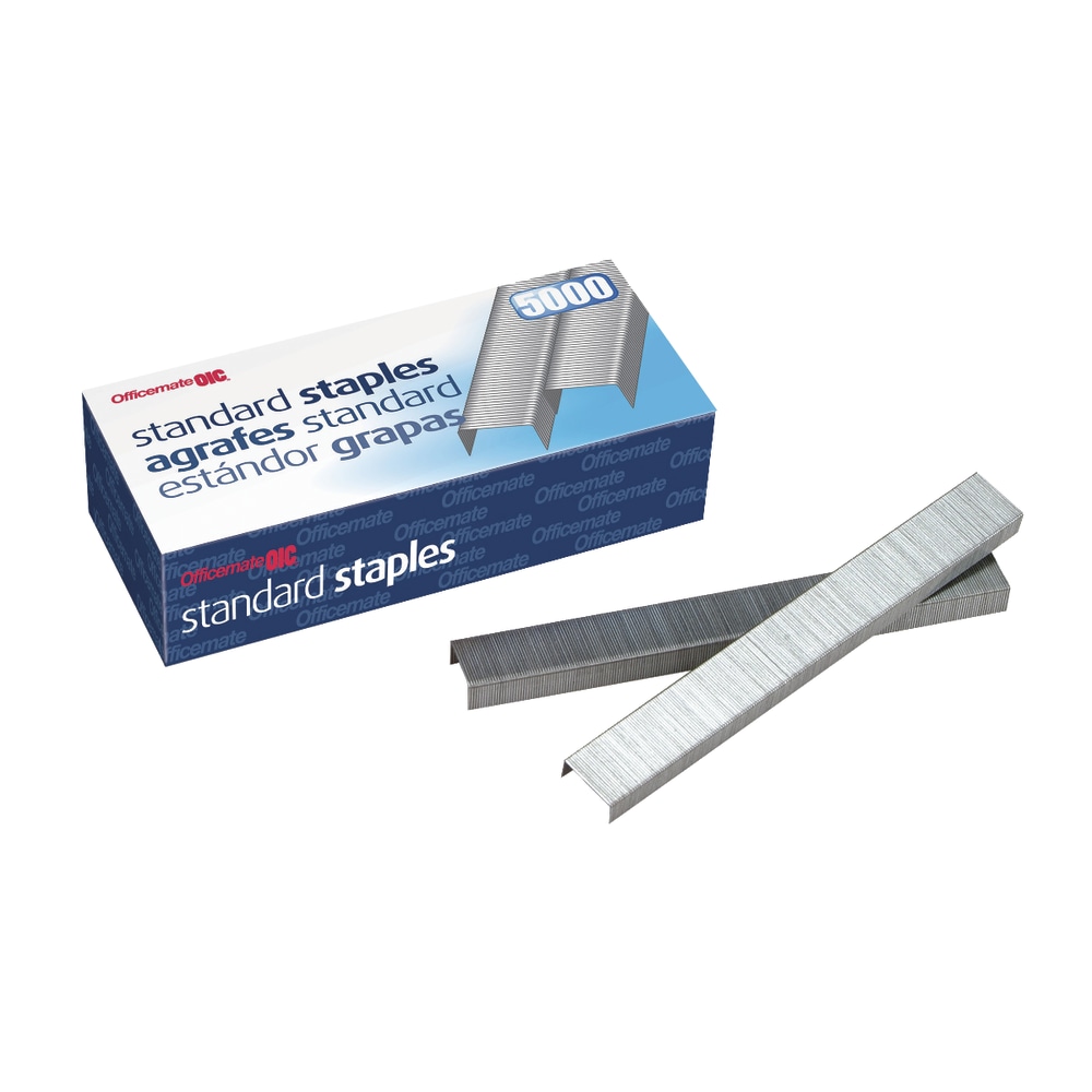 OIC Standard Chisel Point Staples, Box Of 5,000 (Min Order Qty 16) MPN:91900