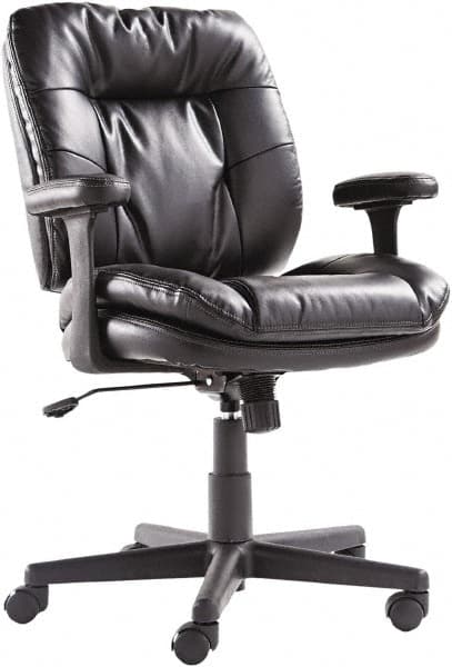 Task Chair:  Soft Leather,  Adjustable Height,  17 to  20-2/3