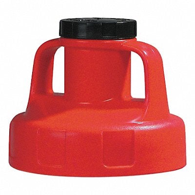 G3512 Utility Lid w/2 In Outlet HDPE Red MPN:100208