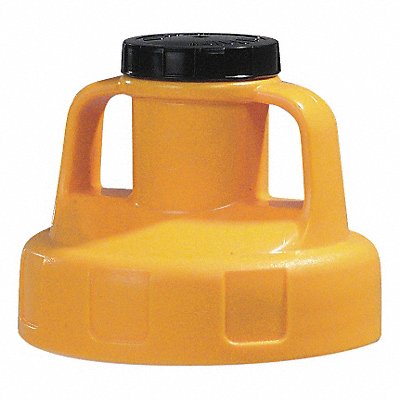 G3512 Utility Lid w/2 In Outlet HDPE Yellow MPN:100209