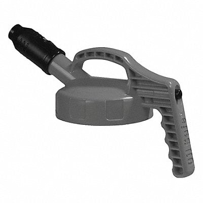 G3515 Stumpy Spout Lid w/1 In Outlet HDPE Gray MPN:100504