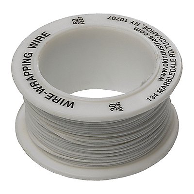 Wire Wrapping Wire 30 AWG Wht 50ft MPN:R-30W-0050