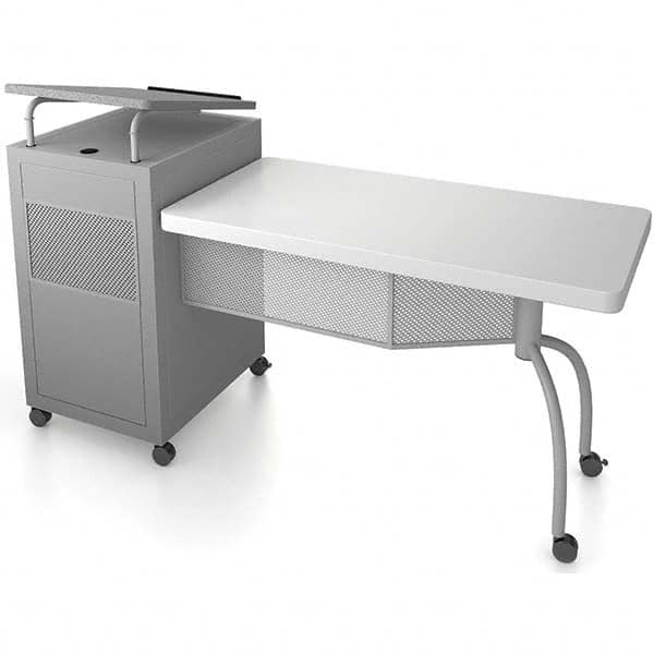 Combination Storage Cabinet & Work Table Mobile Work Center: 68