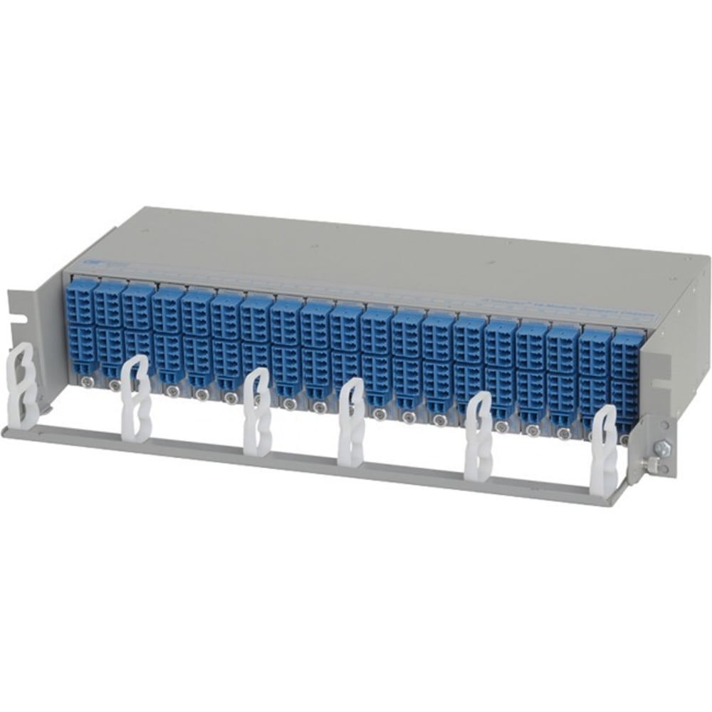 Omnitron Systems 19in Cable Management Tray - Cable Tray - 1U Rack Height - 19in Panel Width MPN:8096-1