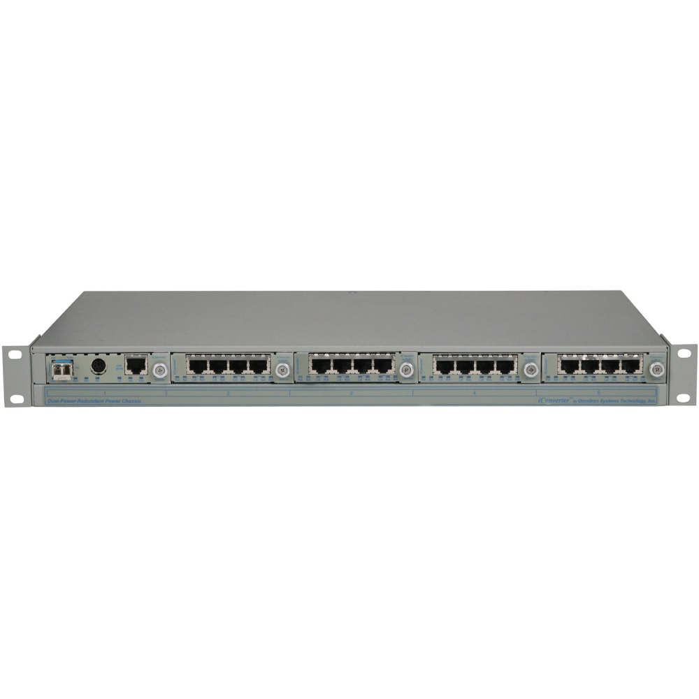 Omnitron Systems iConverter T1/E1 MUX/M - Twisted Pair, Optical Fiber - Gigabit Ethernet - 1 Gbit/s - 1 x RJ-45 MPN:2420-0-11