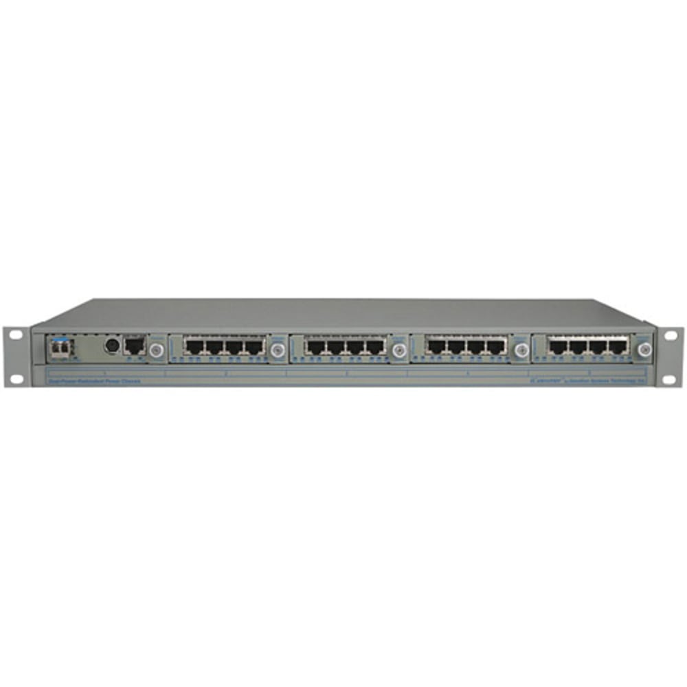 Omnitron Systems iConverter 2423-2 T1/E1 Multiplexer - 4 x T1/E1 Network, 1 x 10/100/1000Base-T Network, 1 x 1000Base-X Network - 1Gbps Gigabit Ethernet, 1.54Mbps T1 , 2.048Mbps E1 MPN:2423-2-T