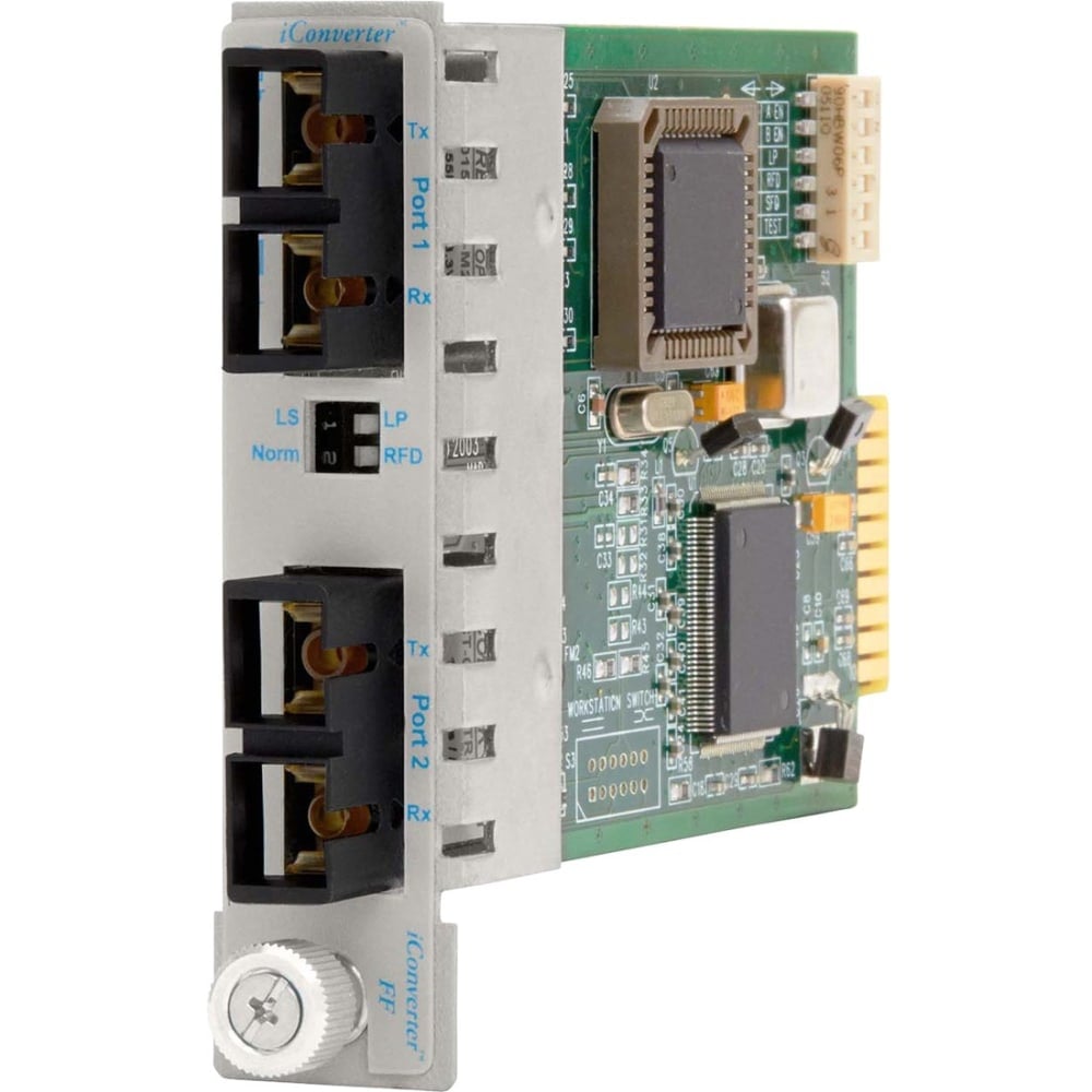 Omnitron Systems iConverter 10FF MultiMode To Single Mode Fiber Transceiver - 2 x SC - 10Base-FL - Internal MPN:8603-1