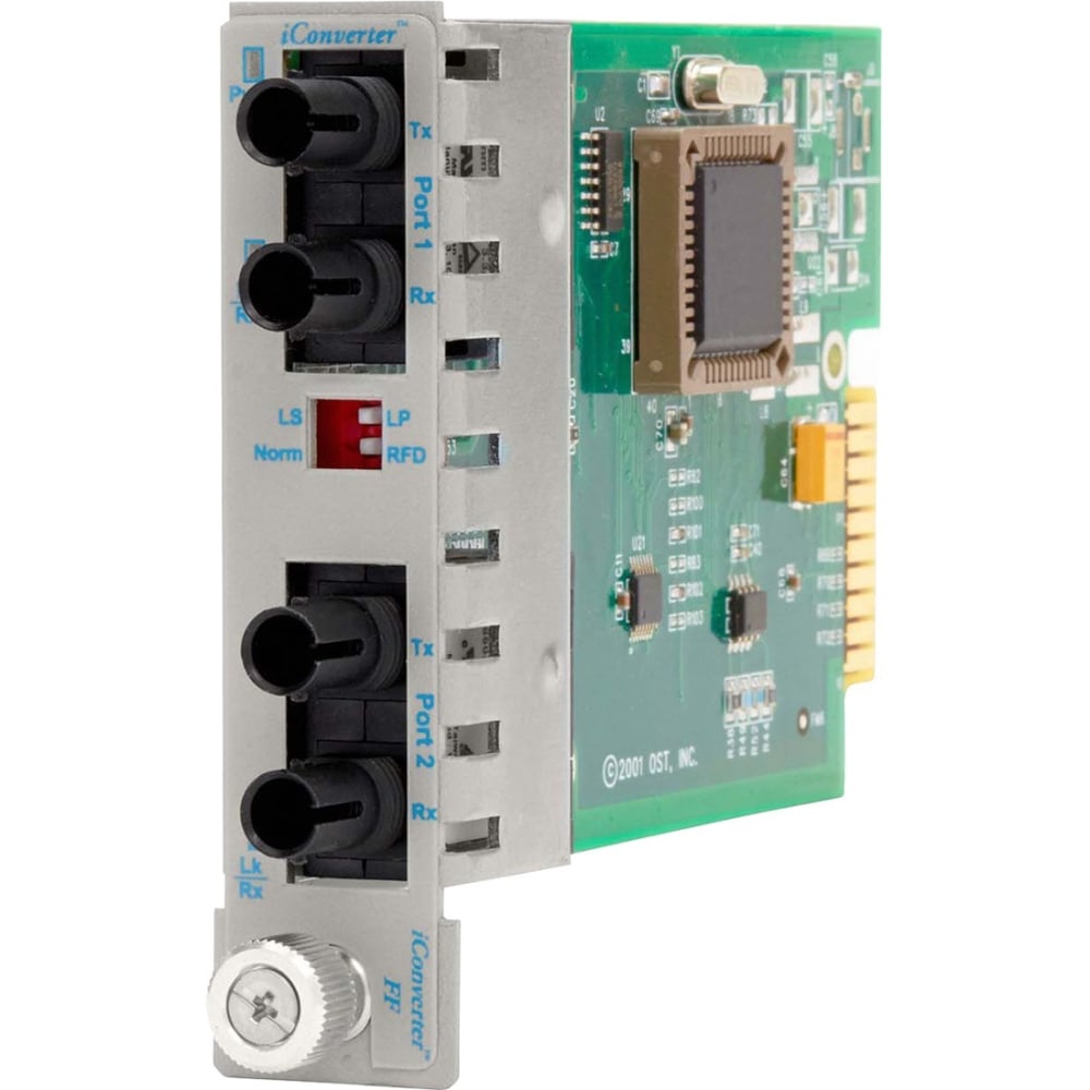 Omnitron Systems iConverter OC3/STM1 Fiber Converter - 1 x ST , 1 x ST - OC-3, OC-3 - Rack-mountable MPN:8660-1