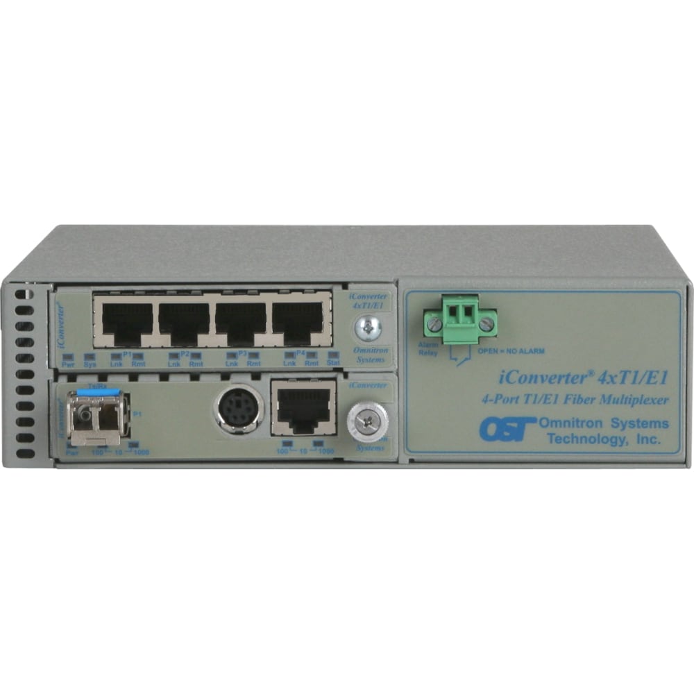 Omnitron Systems iConverter Multiplexer - 4 Data Channels - 1 Gbit/s - 1 x RJ-45 MPN:8839N-0-B