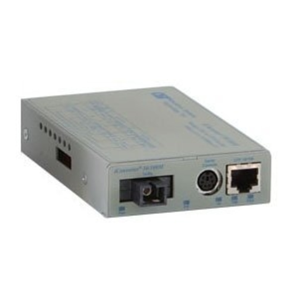 Omnitron Systems iConverter Fast Ethernet Media Converter - 1 x RJ-45 , 1 x ST Duplex - 10/100Base-TX, 100Base-FX - Internal MPN:8900-0-AW