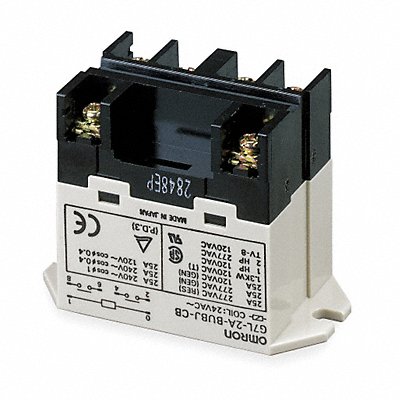 H8123 Enclosed Power Relay 10Pin 24VDC DPST MPN:G7J-2A2B-B-W1-DC24