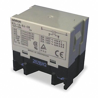 H8132 Enclosed Power Relay 4Pin 120VAC SPST-NO MPN:G7L-1A-BJ-CB-AC100/120