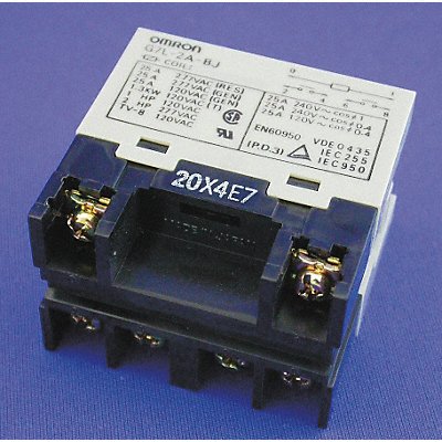 H8119 Enclosed Power Relay 6 Pn 240VAC DPST-NO MPN:G7L-2A-BJ-CB-AC200/240