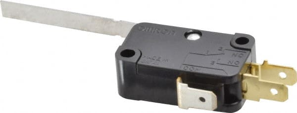 0.6 Amp at 125 VDC, 0.3 Amp at 250 VDC, 10 Amp at 250 VAC, SPDT, Hinge Lever, General Purpose Snap Action Switch MPN:V-10G3-1C25-K