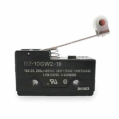 Snap Switch 10A DPDT Hinge Roller Lever MPN:DZ-10GW2-1B
