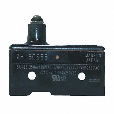 Snap Switch 15A SPDT Slim Spring Plunger MPN:Z-15GS55