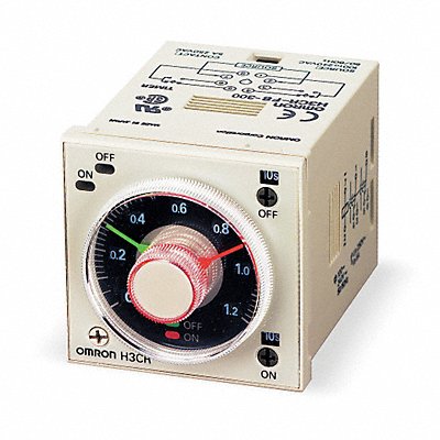 Time Delay Relay 120VAC 5A DPDT Socket MPN:H3CR-F8AC100-240/DC100/125