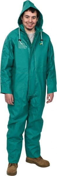 Coveralls: Size M, Green, Nylon & PVC MPN:71022.M