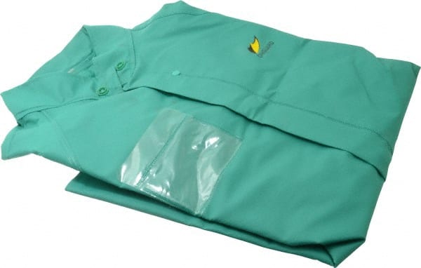 Rain Jacket: Size S, Green, Nylon, Polyester & PVC MPN:71032.S