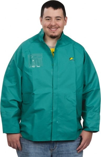 Rain Jacket: Size XL, Green, Nylon, Polyester & PVC MPN:71032.XL