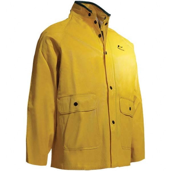 Rain Jacket: Size 2X-Large, Yellow, Polyvinylchloride MPN:76032.2XL