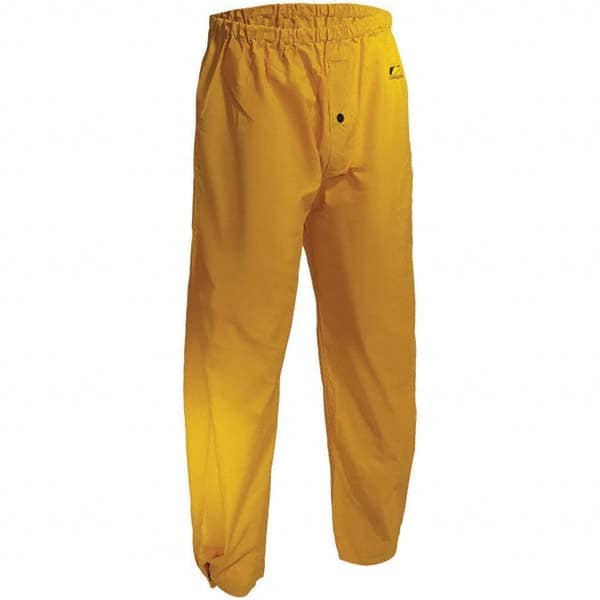 Rain Pants:  PVC,  Yellow,  Large MPN:76554.L