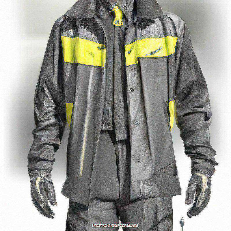 Rain Jacket: Size 2XL, Yellow, Polyester MPN:78040.2XL