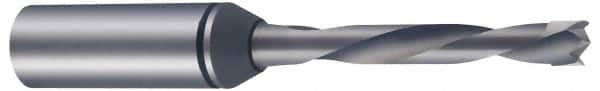 Spiral Router Bit: 3 mm Dia, 25 mm LOC, 10 mm Shank Dia, Upcut MPN:72-001