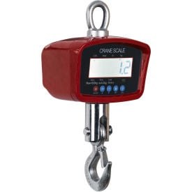 Optima LCD Digital Crane Scale With Remote 500lb x 0.2lb OP-924B-500LCD