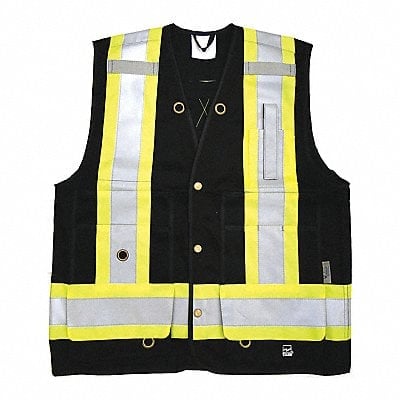 Surveyor Safety Vest Black S MPN:6165BK-S