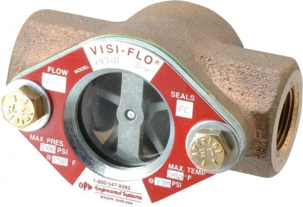 3/4 Inch, Bronze, Visi-Flo Sight Flow Indicator MPN:1431D-0072