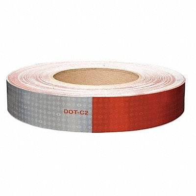 Reflective Tape W 1 In Red/White MPN:18682