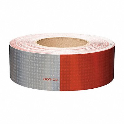 Reflective Tape W 2 In White/Red MPN:18686