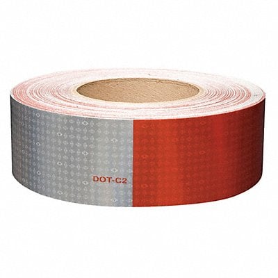 Reflective Tape 2 W Red/White MPN:18692