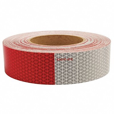 Reflective Tape W 1.75 In Red/White MPN:18814