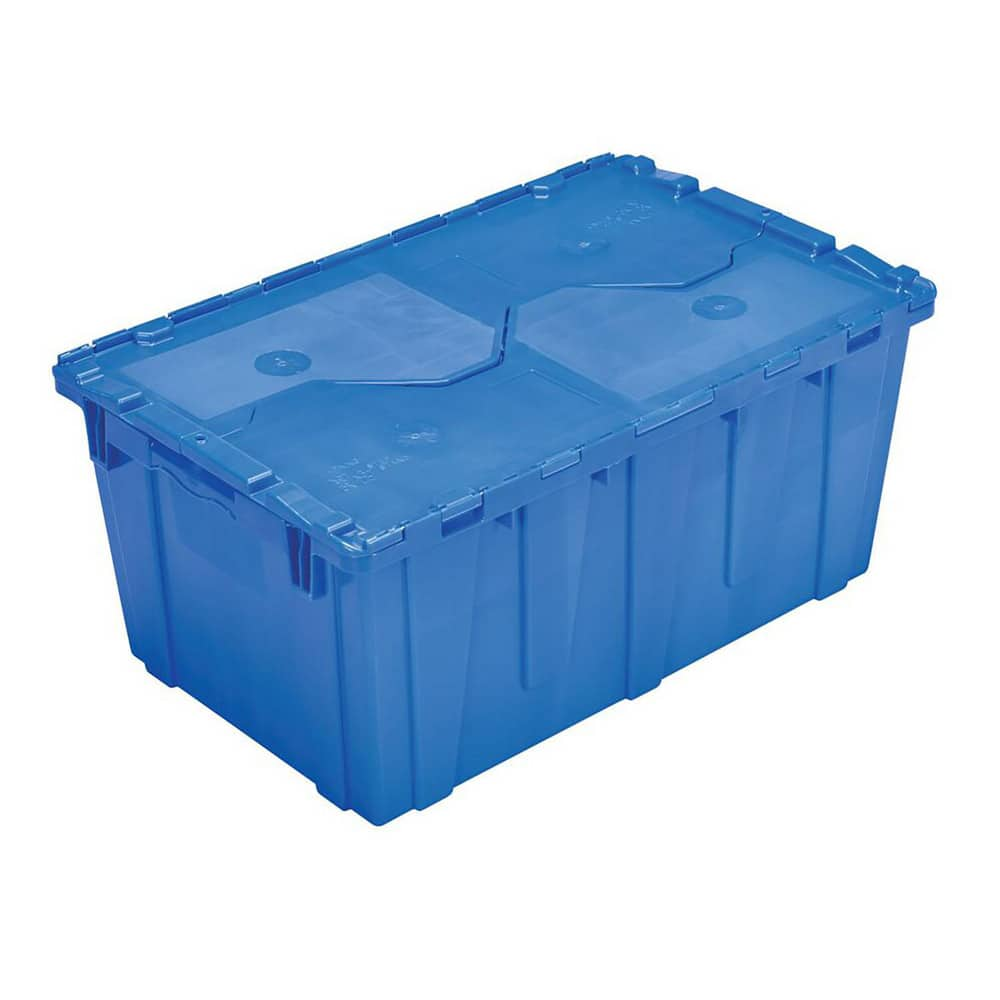 2.4 Cu Ft, 70 Lb Load Capacity Blue Polyethylene Attached-Lid Container MPN:5899875