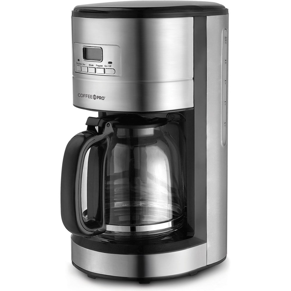 Coffee Pro 10-12 Cup Stainless Steel Brewer - Stainless Steel MPN:CPCM4276