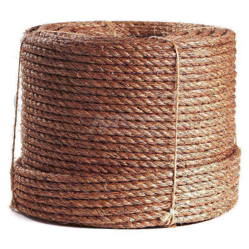 Rope, Rope Construction: 3 Strand Twisted , Material: Manila , Work Load Limit: 60lb , Color: Brown (Natural) , Breaking Strength: 1220.000  MPN:330120-NAT-0060