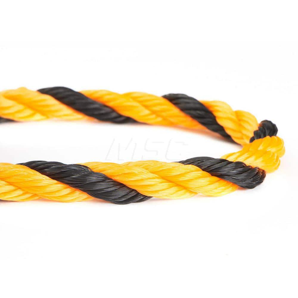 Rope, Rope Construction: 3 Strand Twisted , Material: Polypropylene , Work Load Limit: 60lb , Color: Yellow , Maximum Temperature (F) ( - 0 Decimals): 330.000  MPN:380080-YEL-0060