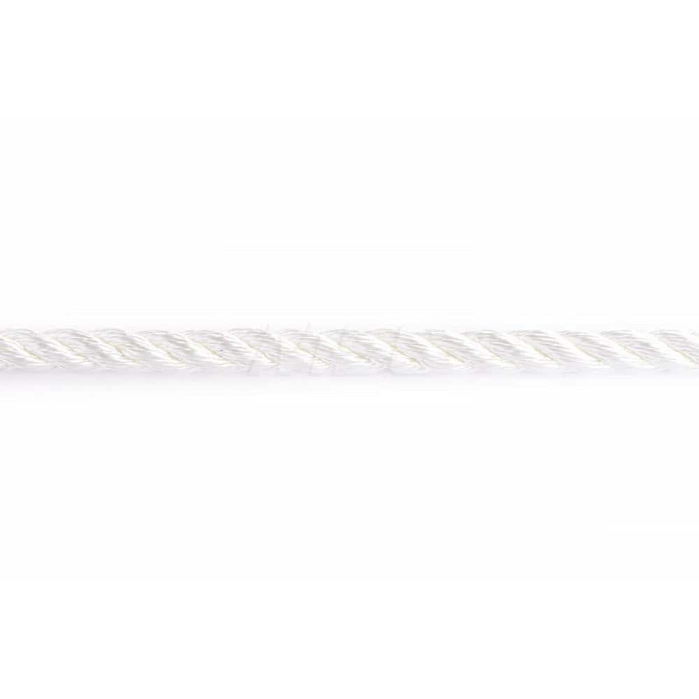 Rope, Rope Construction: 3 Strand Twisted , Material: Polyester , Work Load Limit: 60lb , Color: White , Maximum Temperature (F) ( - 0 Decimals): 265.000  MPN:460080-WHT-0060