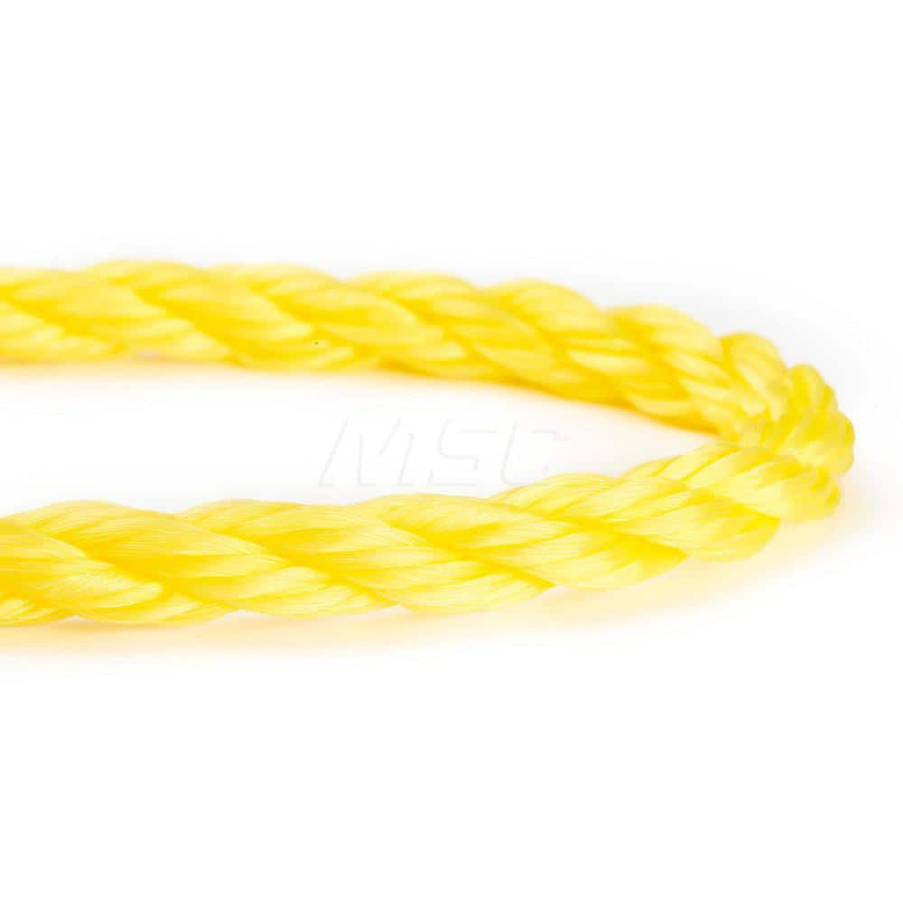 Rope, Rope Construction: 3 Strand Twisted , Material: Polypropylene , Work Load Limit: 60lb , Color: Yellow , Maximum Temperature (F) ( - 0 Decimals): 330.000  MPN:510080-00600-11