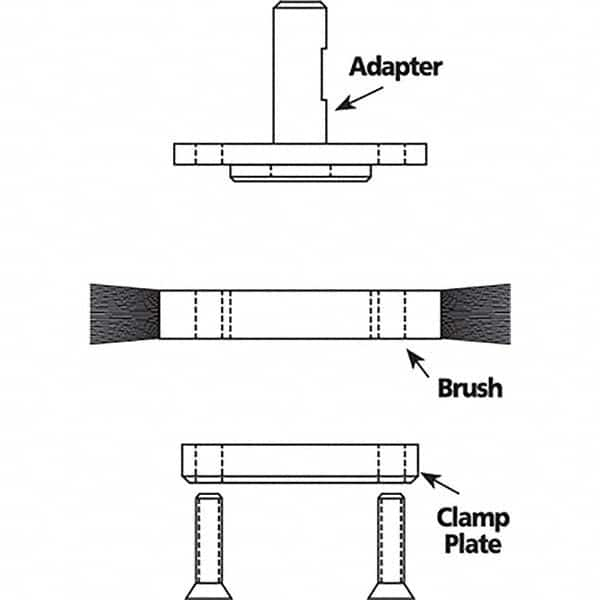 Brush Mounting CNC Adapter MPN:0007511800